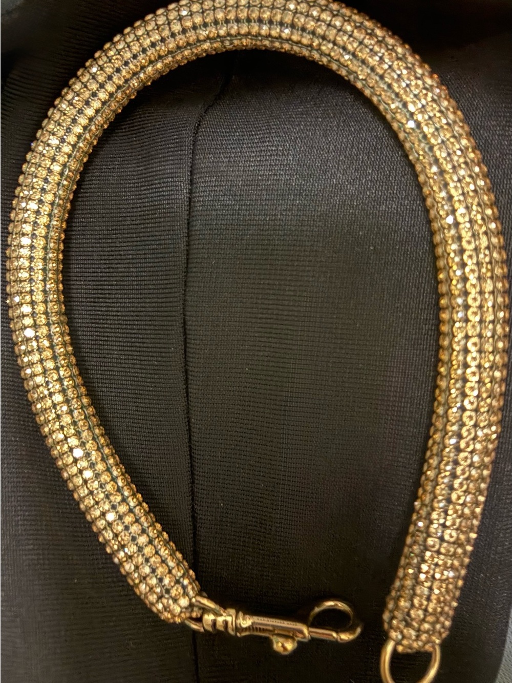 Gold Crystal Mesh Bracelet - Elegant Women's Jewelry
